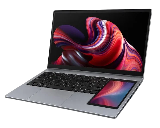 iFAST DRAGON PRO dual-screen laptop with removable secondary display