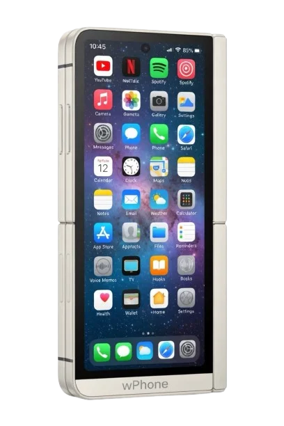 wPhone Pro Max dual-screen foldable smartphone